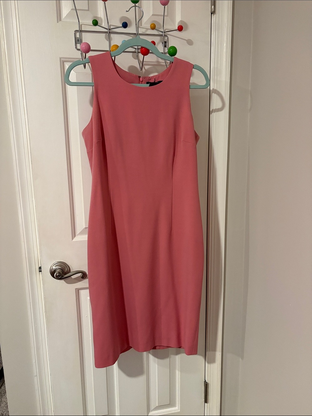 INC International Concepts Coral Pink Sleeveless Shift Dress